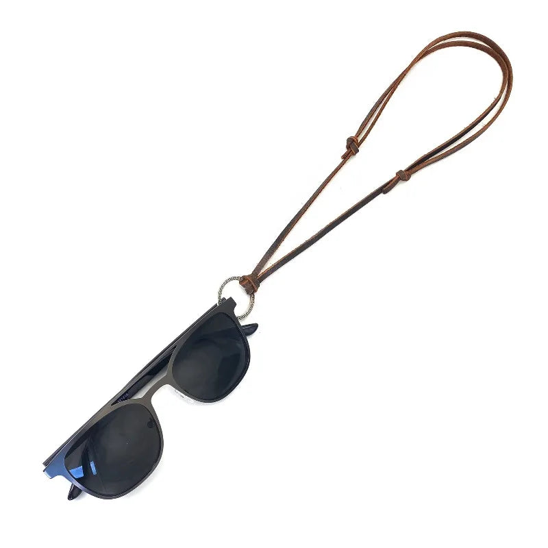 Adjustable Genuine Leather Necklace & Sunglass Strap | Retro Style