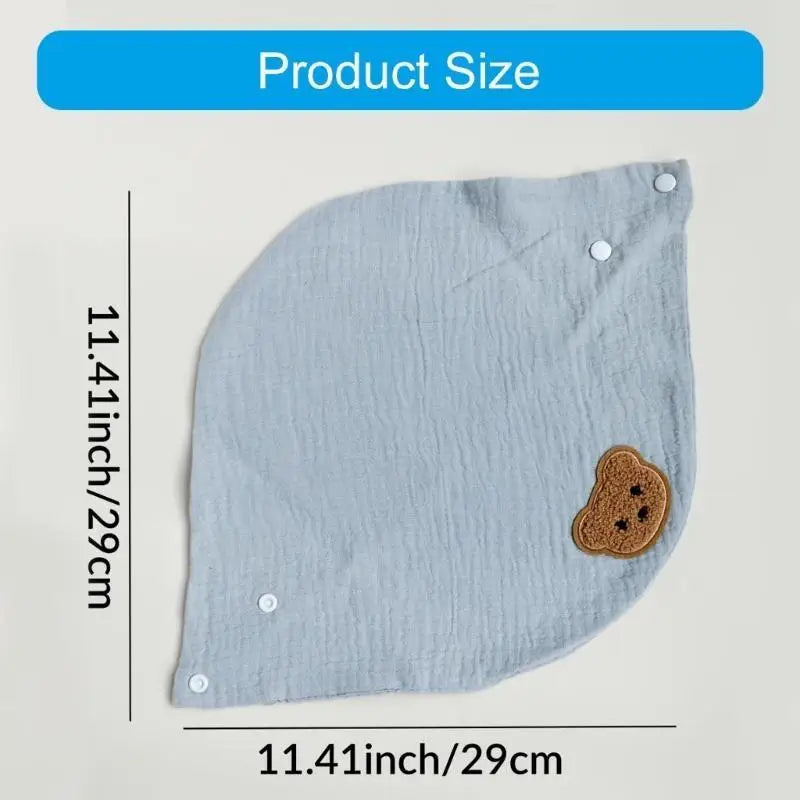 Baby Bandana Drool Bib | 2-Layer Soft Cotton for Newborns