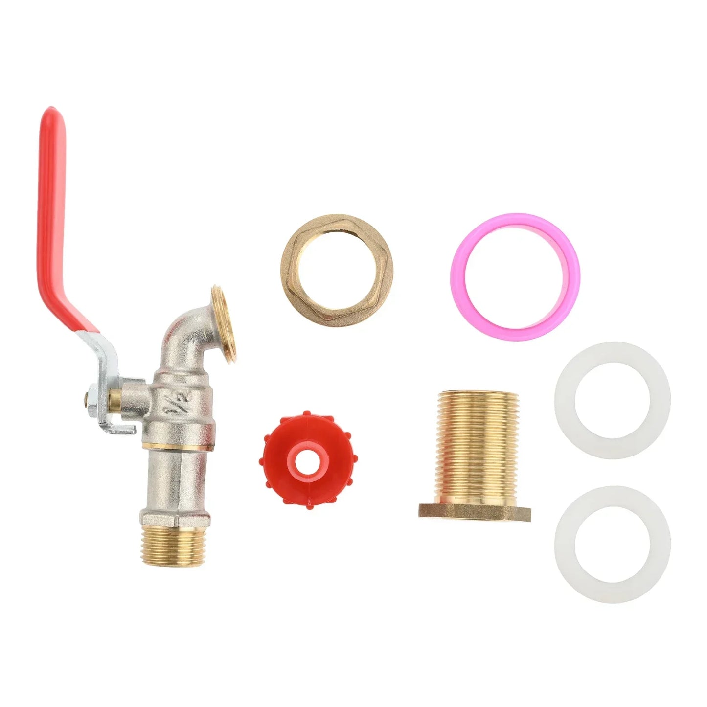 Brass Rain Barrel Spigot Kit – Faucet, Bulkhead & Hose Fitting