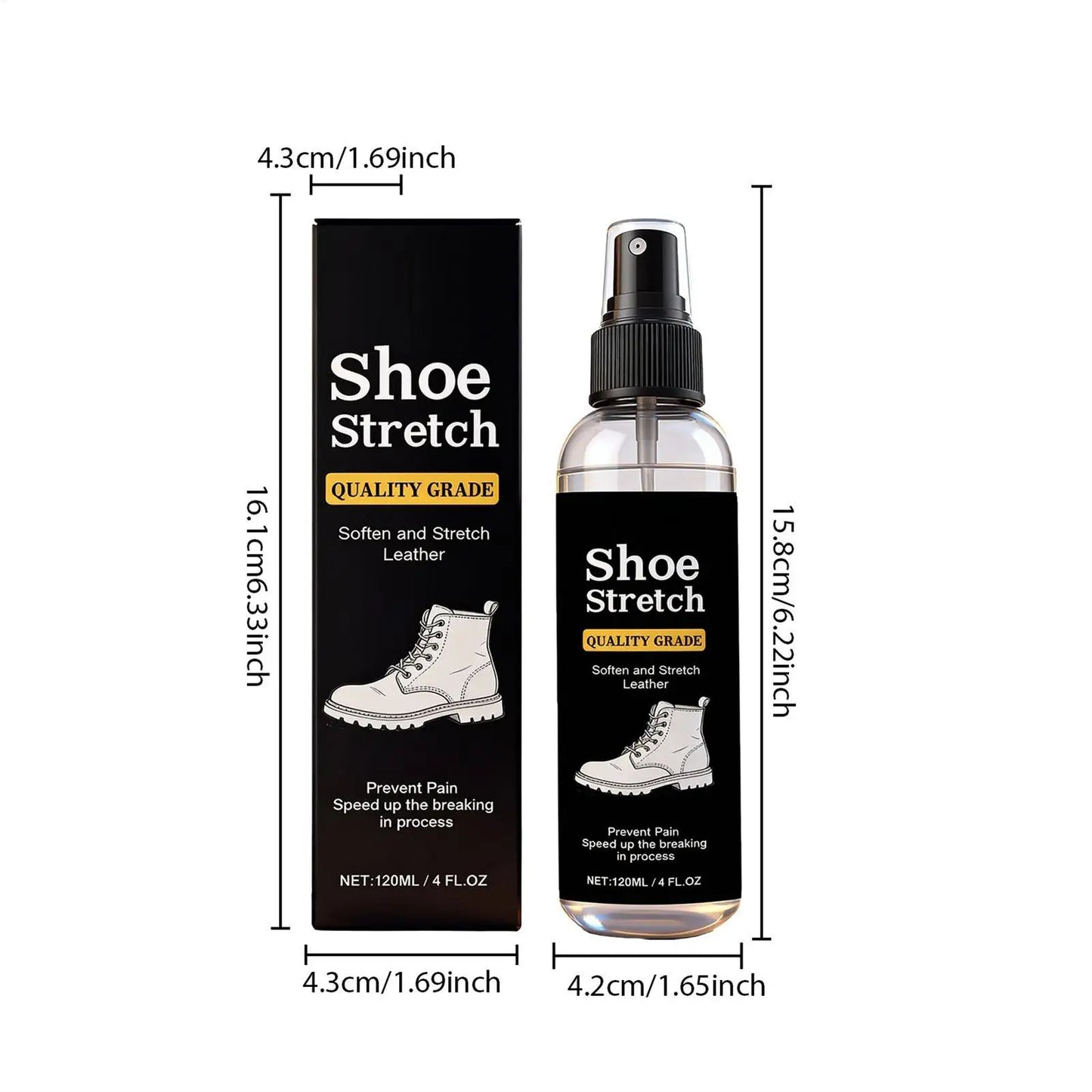 Shoe Stretcher Spray 120ml | Leather, Suede & Canvas Softener