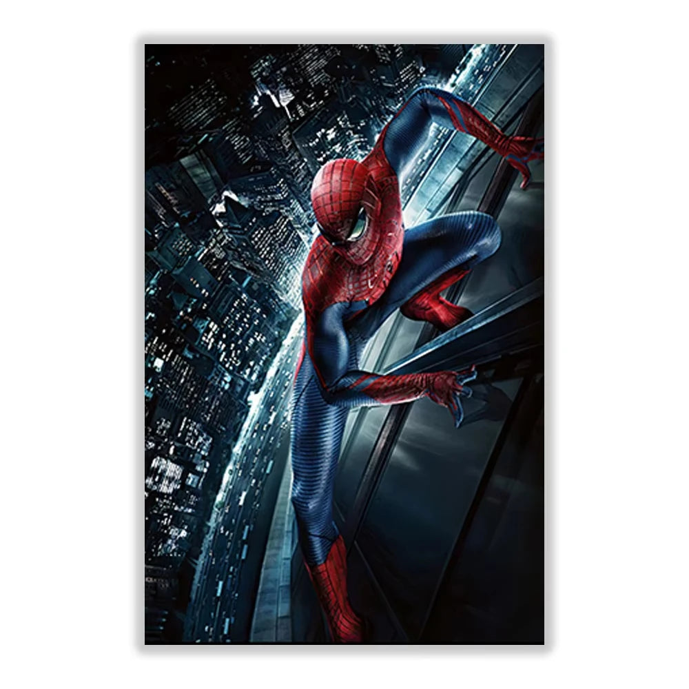 Marvel SpiderMan Canvas Painting Wall Art H Poster Superhero Movie Living Room Decoration Kids Room Peaceful Pleasures Health and Wellness 1-1PC 55x75cm