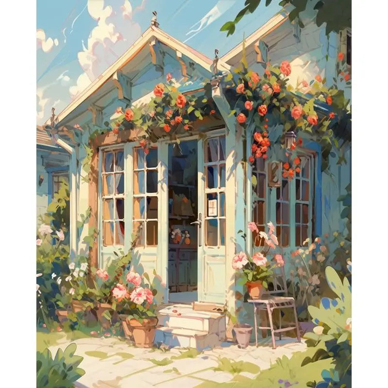GATYZTORY Paint by Numbers Kit – Woman Flower Canvas 60×75cm