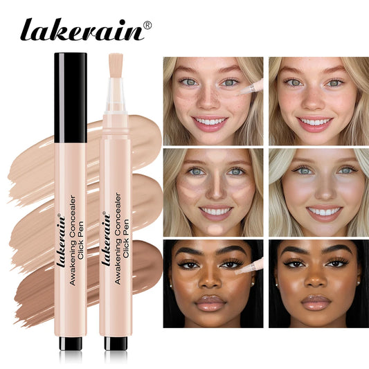 3 Colors Liquid Press Concealer Pen Detail Covering Acne Dark Circles Even Skin Tone Brightening Foundation Face Holding Makeup Peaceful Pleasures Health and Wellness