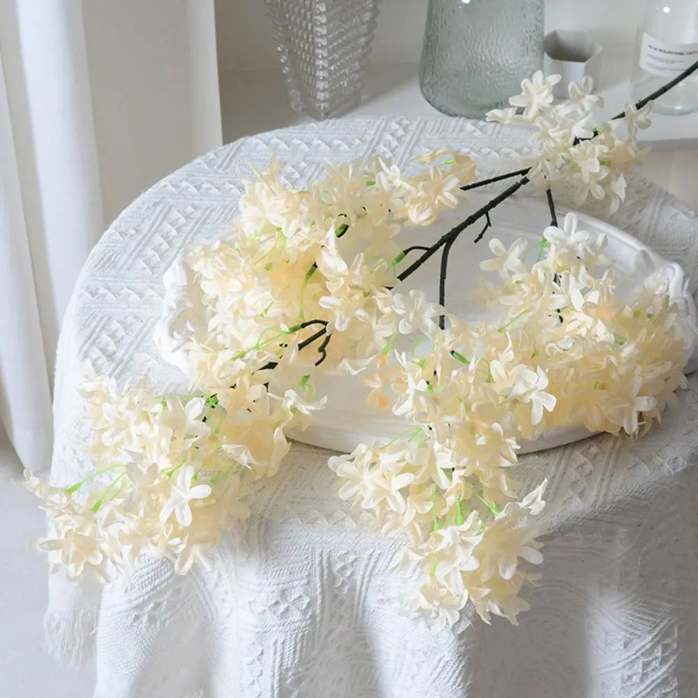 Silk Artificial Lilac Flowers Long Stem | Faux Floral Decor