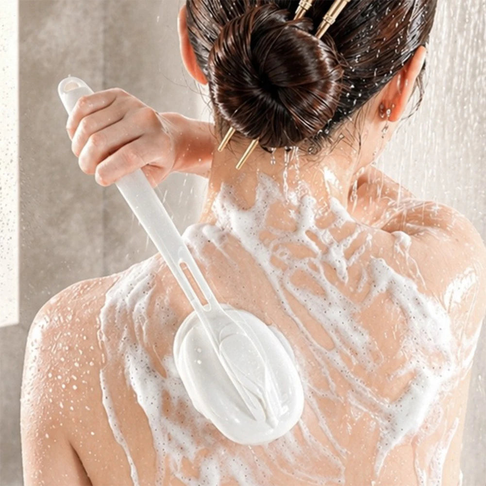 Detachable Long Handle Bath Brush with Soap Reservoir