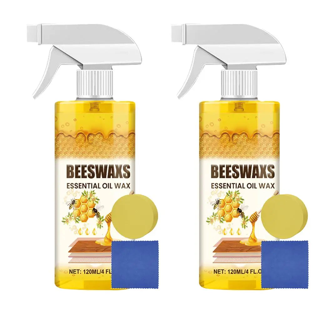 Natural Beeswax Wood Floor Polish & Furniture Wax | 120ml Kit