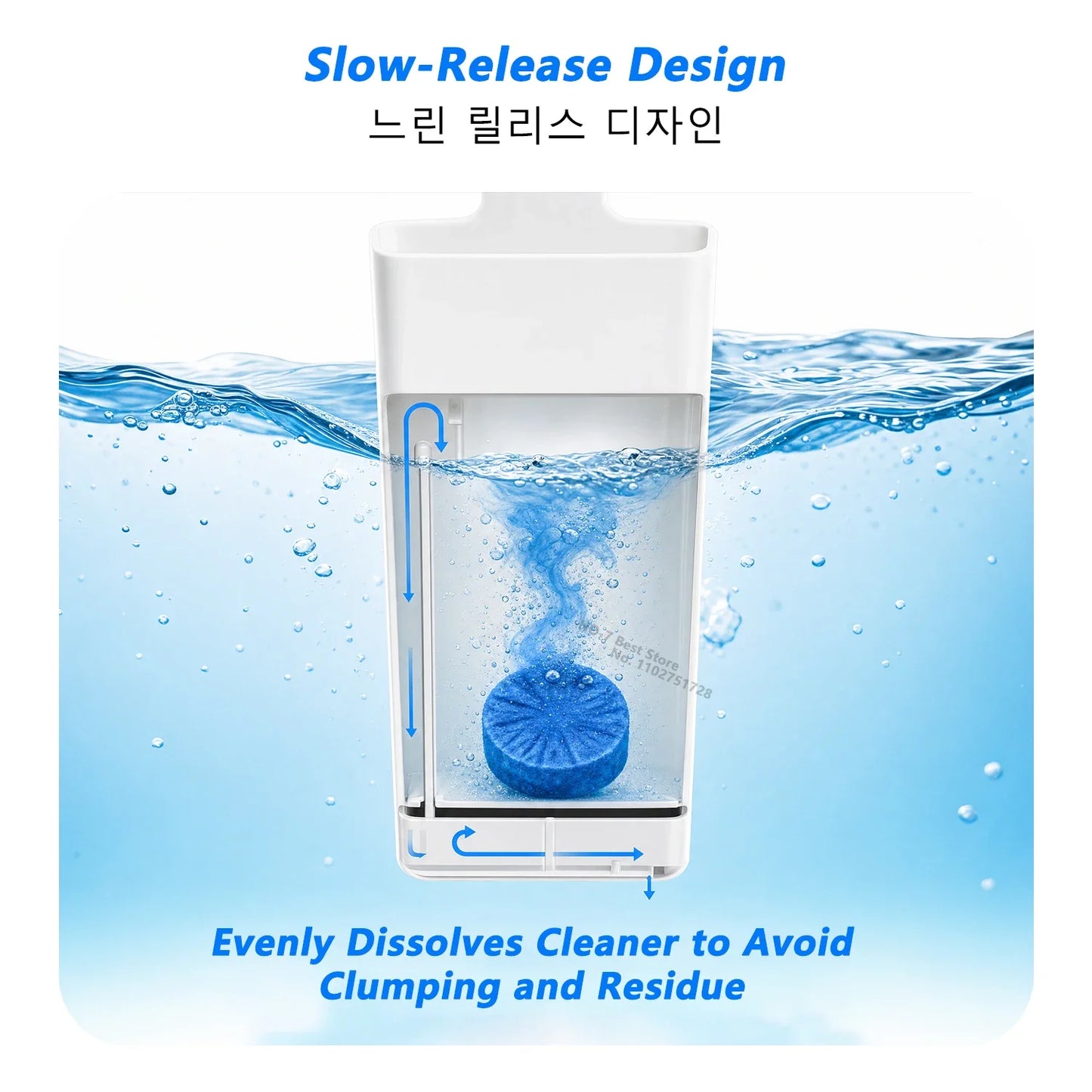 Hanging Slow-Release Toilet Cleaner Dispenser | Tank Caddy