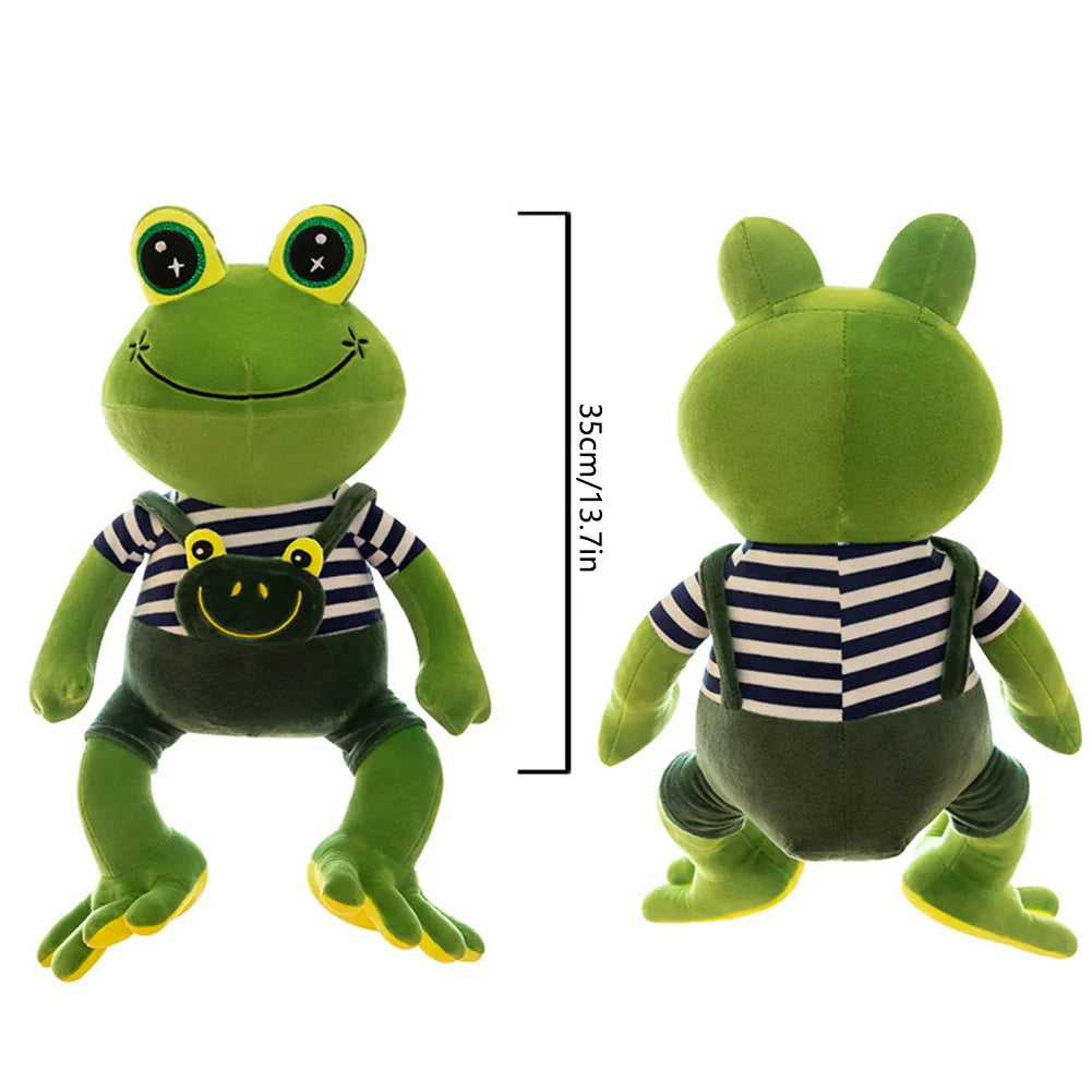 Green Frog Plush Toy – Soft Couple Stuffed Animal Gift 35cm