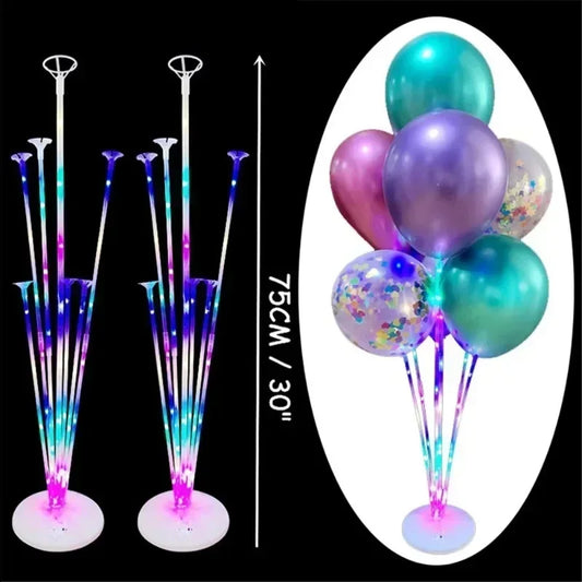 Led Light Balloon Stand Holder Kids Birthday Christmas Party Stick Peaceful Pleasures Health and Wellness
