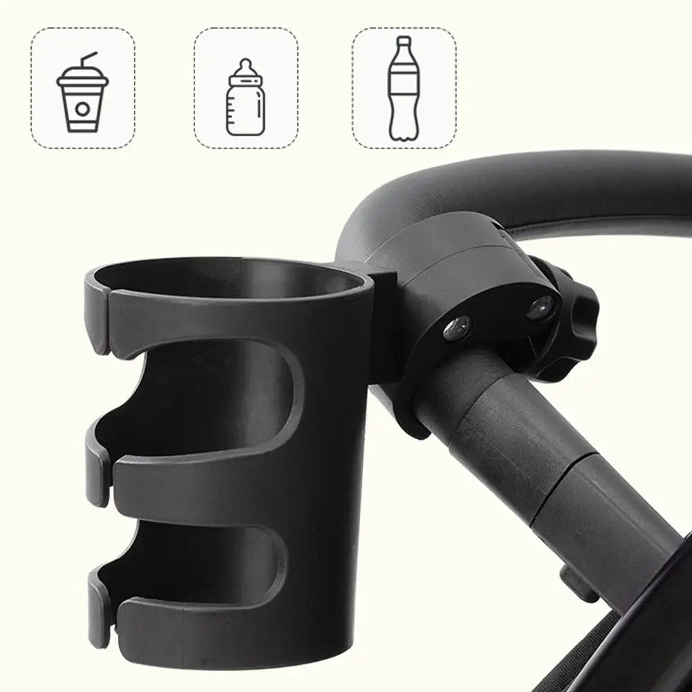 Adjustable Clamp‑on Cup Holder Universal Bike Stroller Water Bottle Holder Durable Plastic Drink Holder for Baby Stroller Bicycl Peaceful Pleasures Health and Wellness