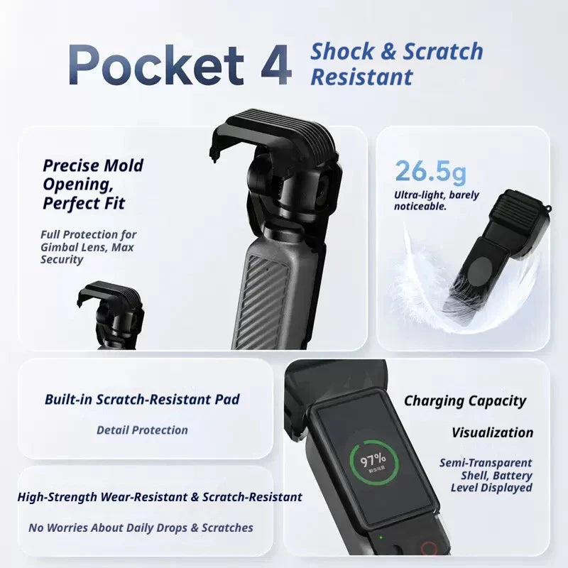 DJI Osmo Pocket 4/3 Protective Case – Scratch & Drop Guard