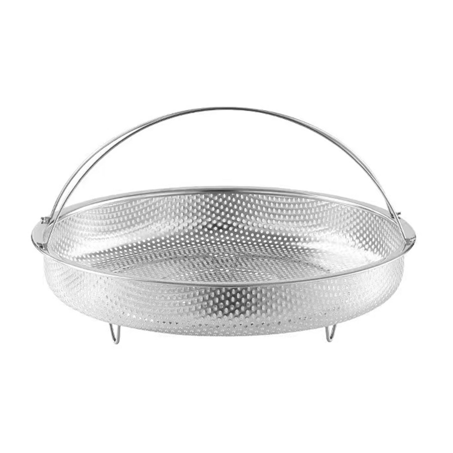 Stainless Steel Steaming Rack & Drain Basket | Multi-Use Steaming Rack Basket Peaceful Pleasures Health and Wellness 25.5cm B