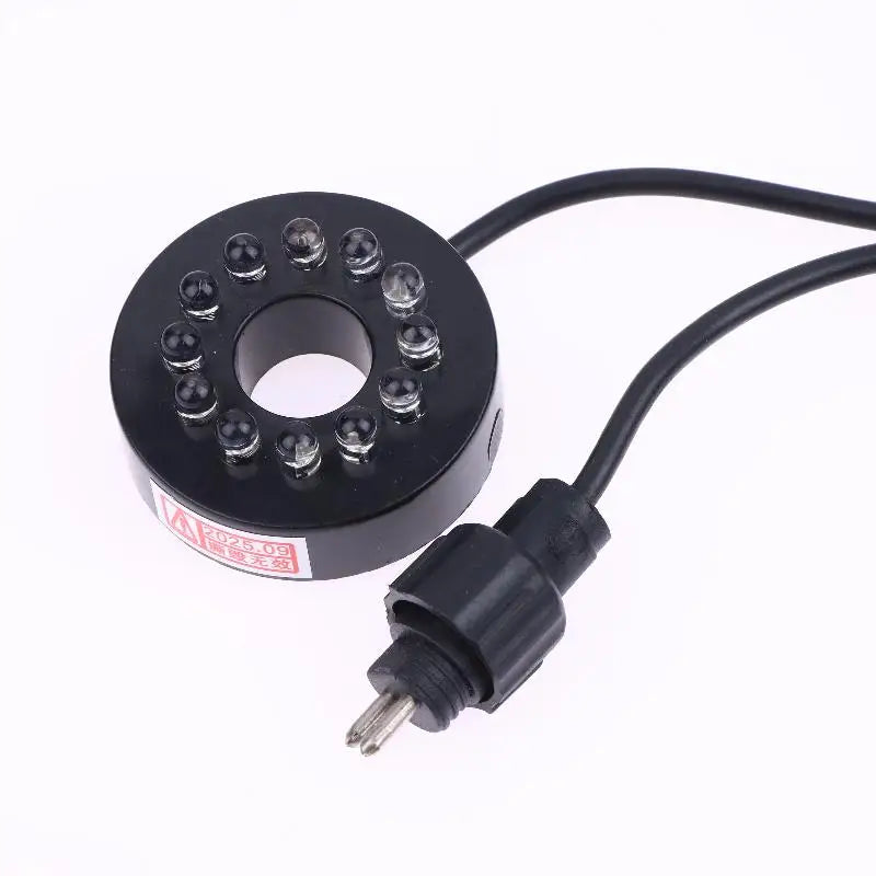 12V 12-LED Garden Pond Light Ring, DIY Waterproof Accessory for Underwater Submersible Fountain Pumps Craft Peaceful Pleasures Health and Wellness