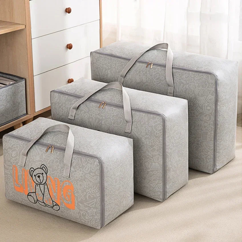 Waterproof Non-Woven Clothes & Quilt Storage Bags | 1–5 Pcs