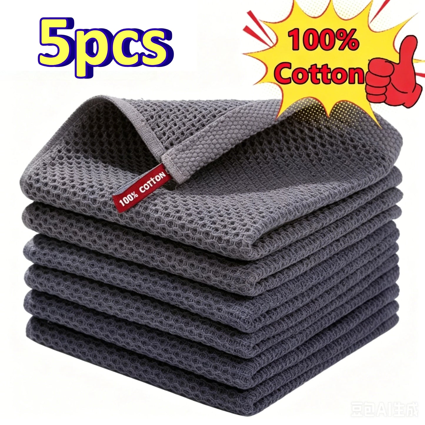 100% Cotton Waffle Weave Dishcloths – Soft & Absorbent