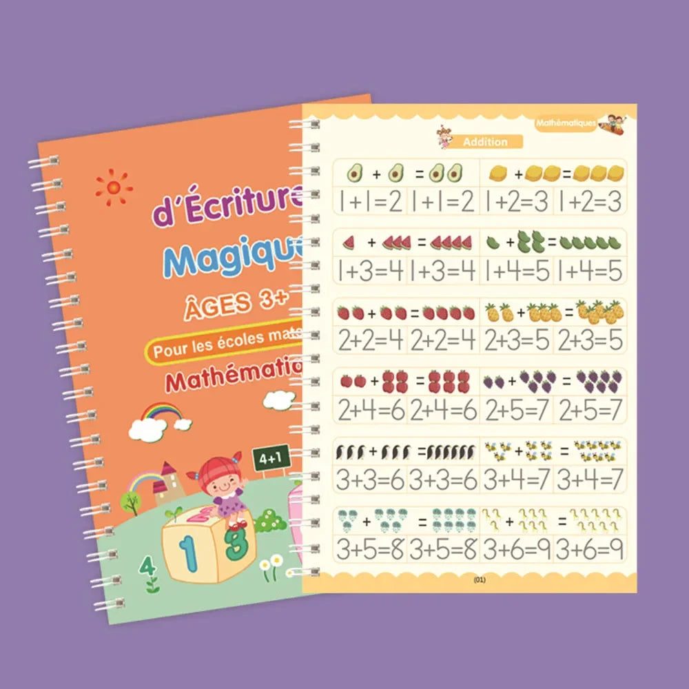 French Magic Practice Copybook Pen Preschools Kids Calligraphy