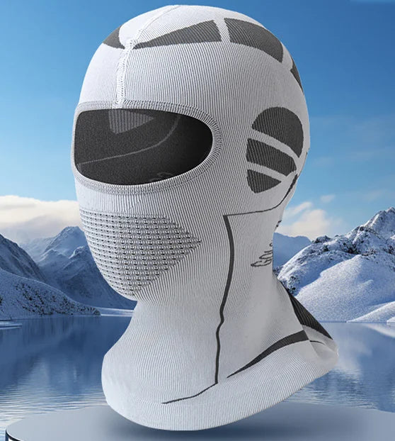 Men Women Cold-Proof Thermal Scarf Winter Ski Hat Balaclava Full Face Mask Ski Cycling Hunting Head Neck Cover Helmet Liner Cap Peaceful Pleasures Health and Wellness light gray 25-38cm