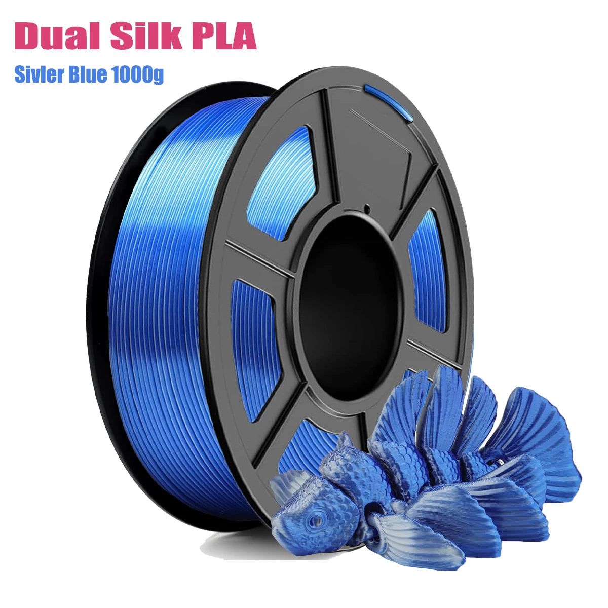 Dual Color Silk PLA Filament 1.75mm ±0.02mm | Multicolor Glossy