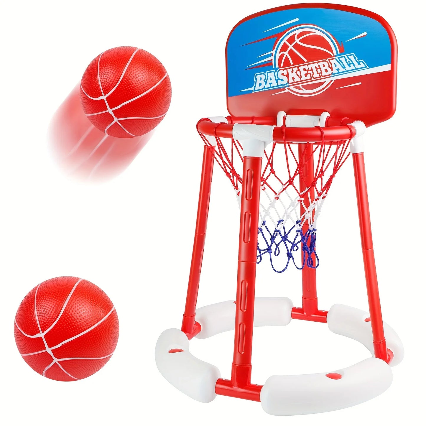 Floating Pool Basketball Hoop Set with Balls | Kids & Adults