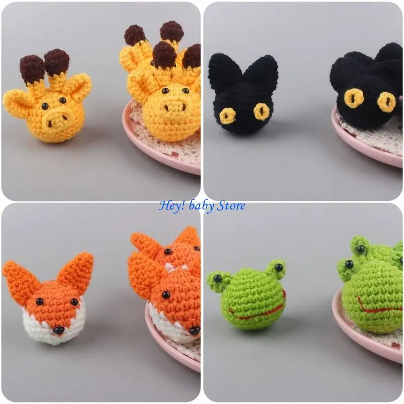 Handmade Crochet Animal Pacifier Chain Bead – DIY Baby Clip Baby Pacifier Accessory Peaceful Pleasures Health and Wellness
