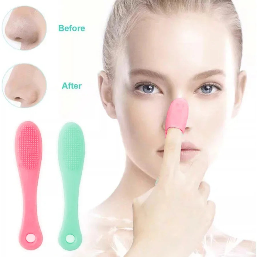 Silicone Face & Nose Scrub Brush | Exfoliating Cleansing Tool Face Cleansing Brush Peaceful Pleasures Health and Wellness