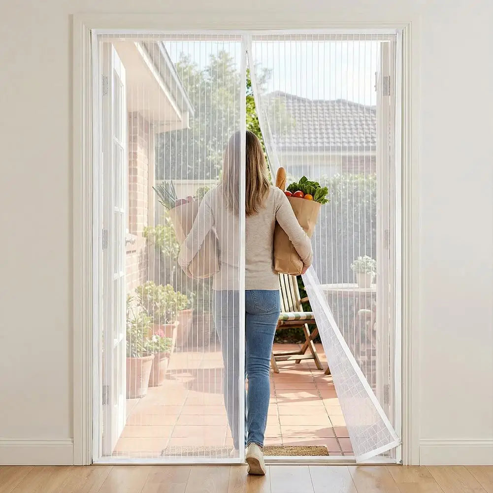 Magnetic Screen Door Mesh Curtain – Auto-Close Insect & Fly Screen
