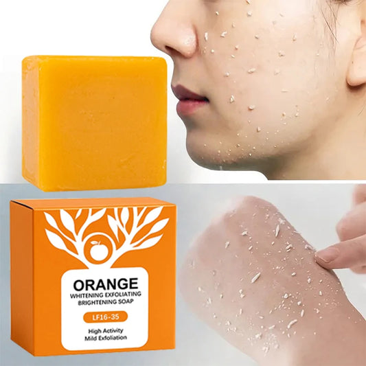 Orange Enzyme Brightening Soap Bar | Gentle Exfoliating 100g Exfoliating Soap Bar Peaceful Pleasures Health and Wellness Orange Soap 100g