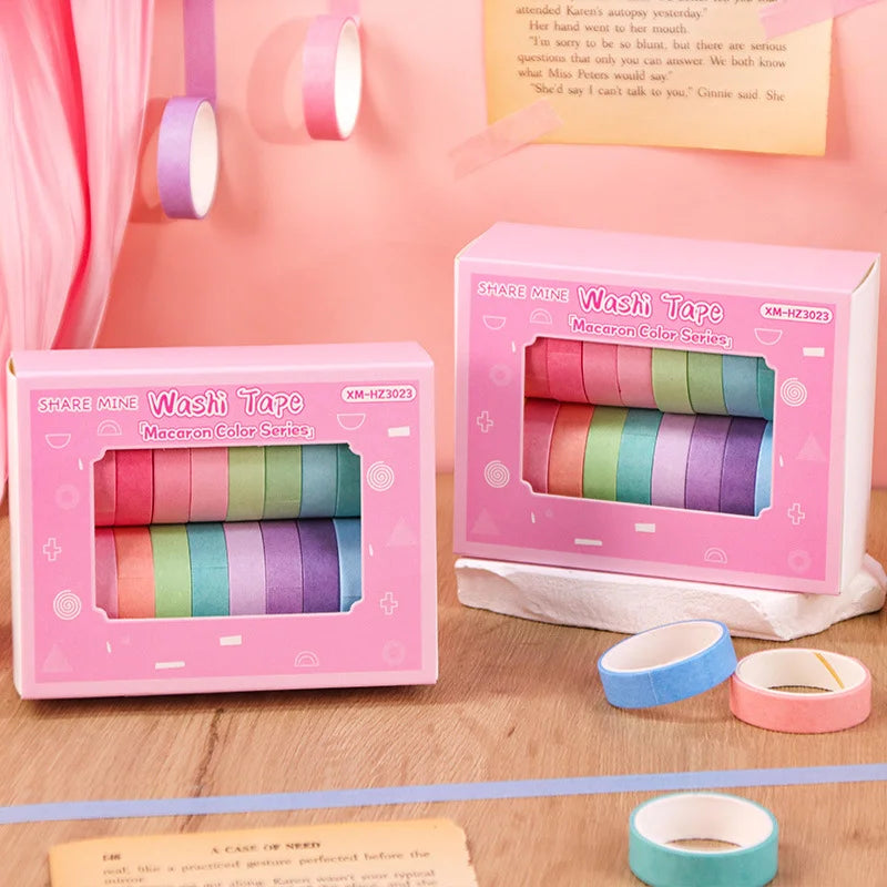 20 rolls Washi Tape Set Simple Thin Masking Tape For DIY Arts Crafts Gift Wrapping Journaling Scrapbooking Labeling Coding Deco Peaceful Pleasures Health and Wellness
