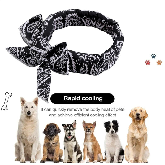 Pet Cooling Bandana Scarf – Ice Collar for Dogs & Cats Pet Cooling Bandana Peaceful Pleasures Health and Wellness