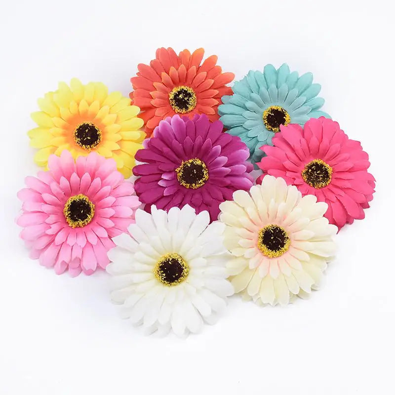Silk Gerbera Artificial Flowers 10/20 Pcs – Wedding & Home Decor