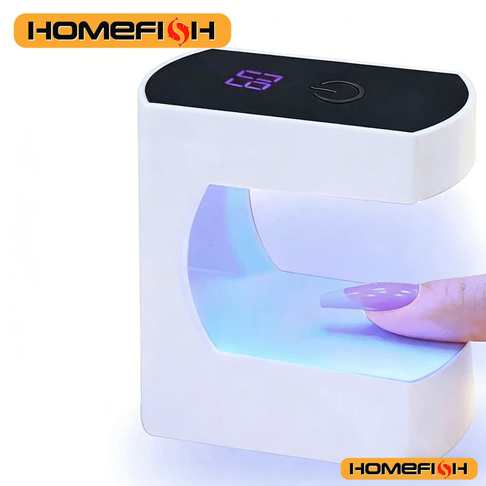 LED&UV Gel Polish Curing, Portable Fast Dry Smart Sensor Nail Machine USB Mini Nail Curing Lamp Peaceful Pleasures Health and Wellness