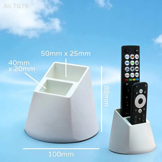 2-Grid Desktop Remote Control Holder & Organizer Rack Desktop Organizer Peaceful Pleasures Health and Wellness