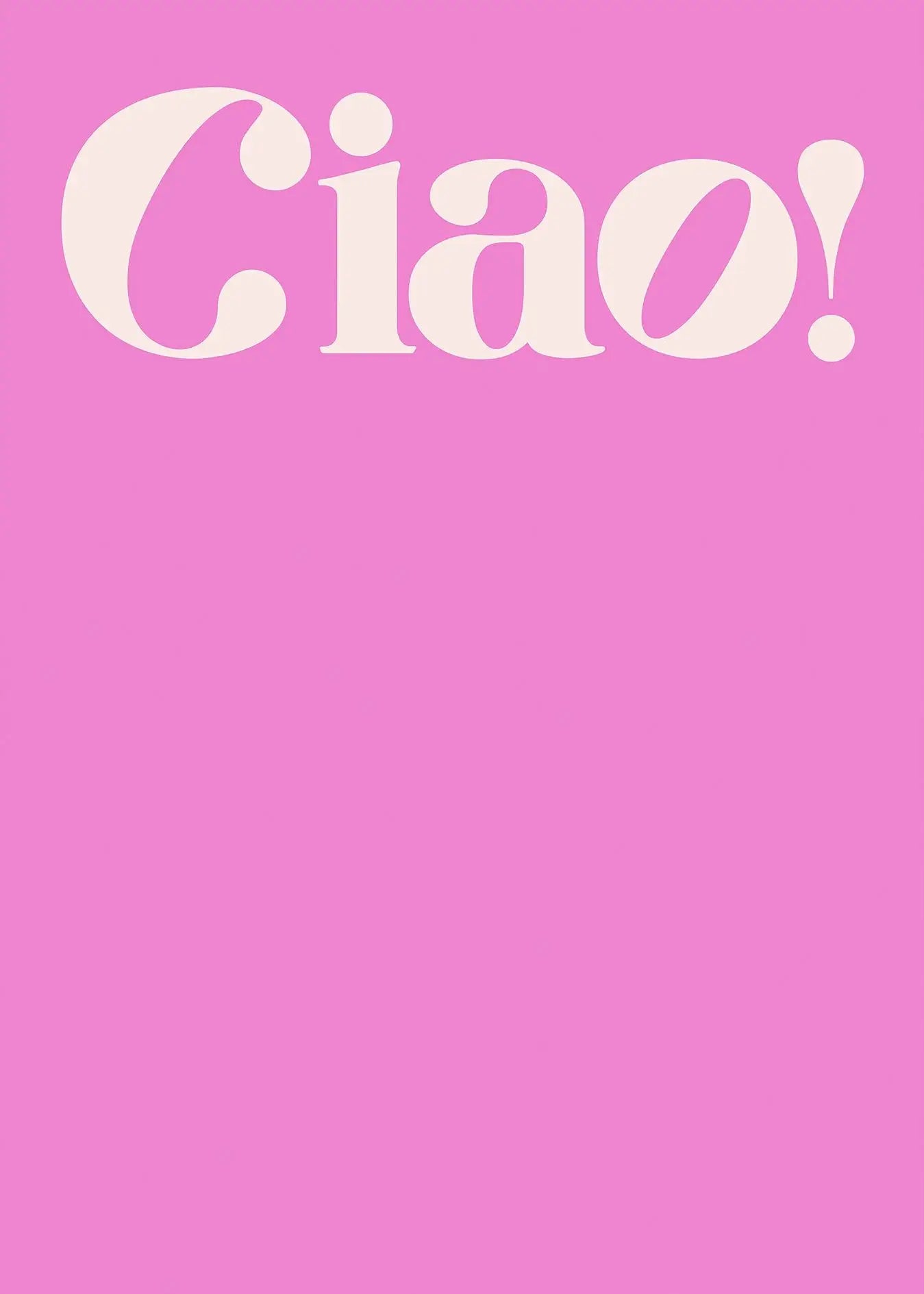Ciao Bella Quote Canvas Print | Minimalist Wall Art Decor Canvas Wall Art Print Peaceful Pleasures Health and Wellness 4 20x30cm Unframed