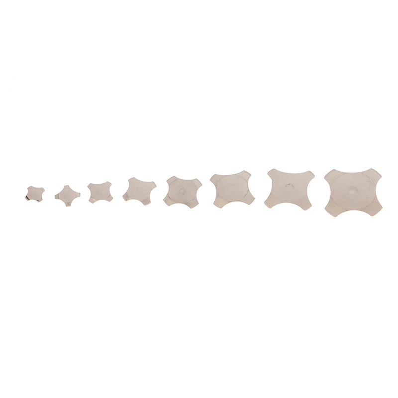 20Pcs 10 With Point Cross Shape Metal Dome Reset Switch 5 6 7 8.4 10 12 14 16 MM Membrane Switch SPST Momentary On/Off Tactile Peaceful Pleasures Health and Wellness
