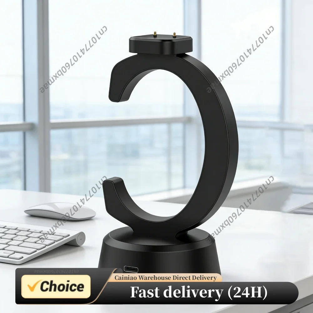 Charging Stand Dock for Honor GS5 Galaxy Fit3 Keep B5 Smartwatch Replacement Charger Stand with USB C Charge Cable Portable Peaceful Pleasures Health and Wellness