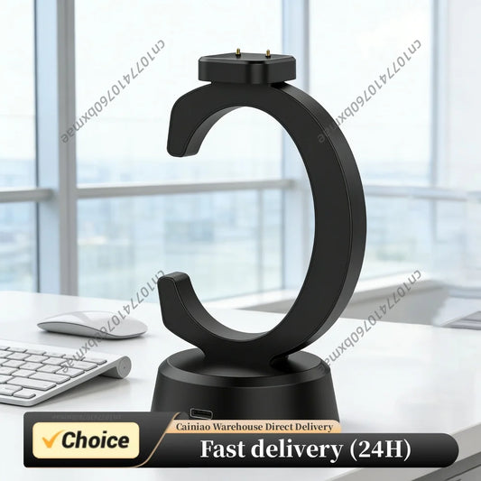 Charging Stand Dock for Honor GS5 Galaxy Fit3 Keep B5 Smartwatch Replacement Charger Stand with USB C Charge Cable Portable Peaceful Pleasures Health and Wellness