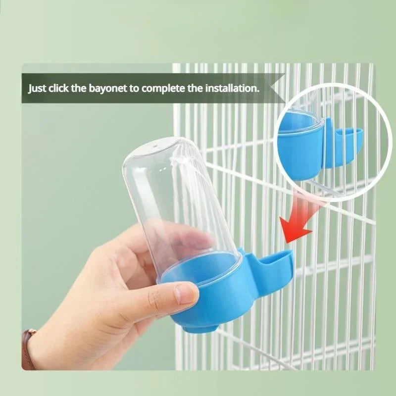 Hanging Bird Water Dispenser & Feeder for Parrots & Parakeets