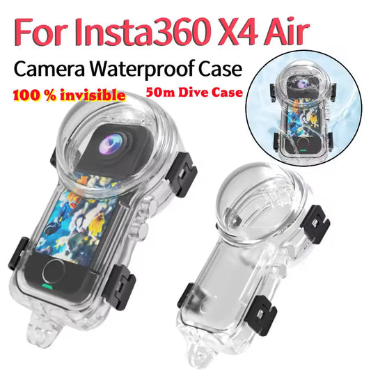 Insta360 X4 Air Invisible Waterproof Housing Shell – 50M Dive Waterproof Camera Housing Oasis Select