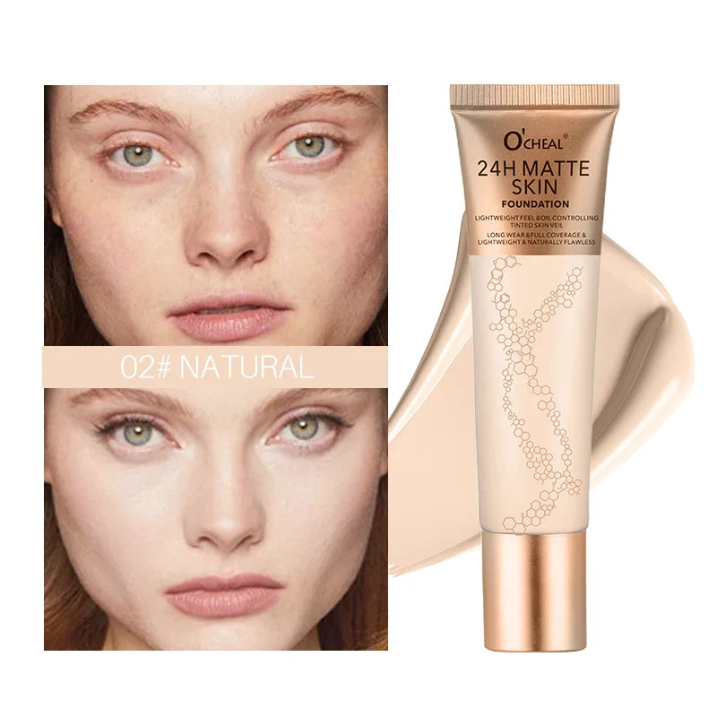 Waterproof Liquid Foundation – Natural Finish, Multi-Shade