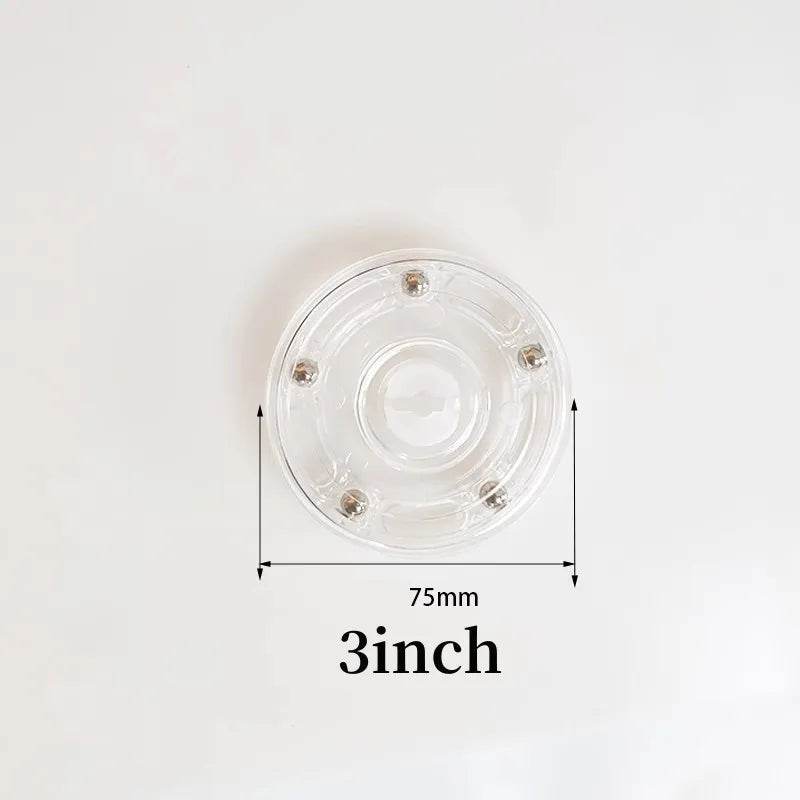 Acrylic 360° Rotating Display Stand | Clear Lazy Susan Turntable