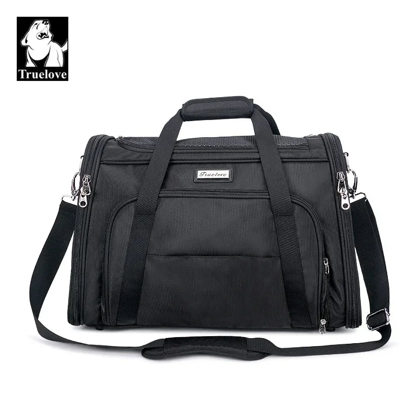 Truelove Breathable Foldable Water-Repellent Pet Backpack | TLX3971 Peaceful Pleasures Health and Wellness Black 47cmx27cmx30cm China Mainland