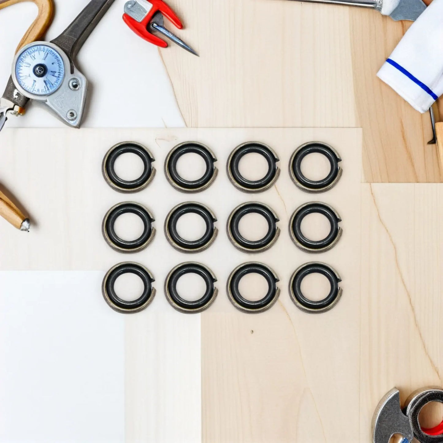 12Sets Electric Impact Wrench Ring Set Rubber O-Rings Replacement Parts for 12.5mm Square Drive Impact Socket Retainer Rings Peaceful Pleasures Health and Wellness