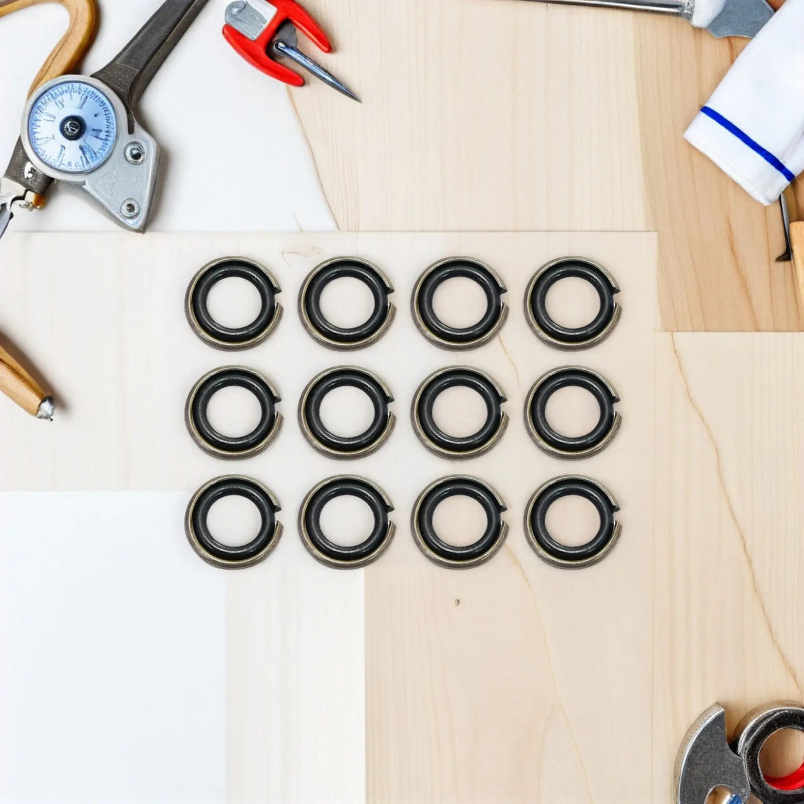 12Sets Electric Impact Wrench Ring Set Rubber O-Rings Replacement Parts for 12.5mm Square Drive Impact Socket Retainer Rings Peaceful Pleasures Health and Wellness
