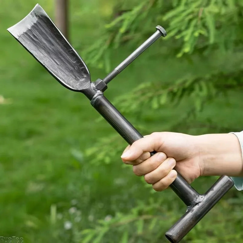 Manganese Steel Digging Shovel with Pedal | Long Handle Spade