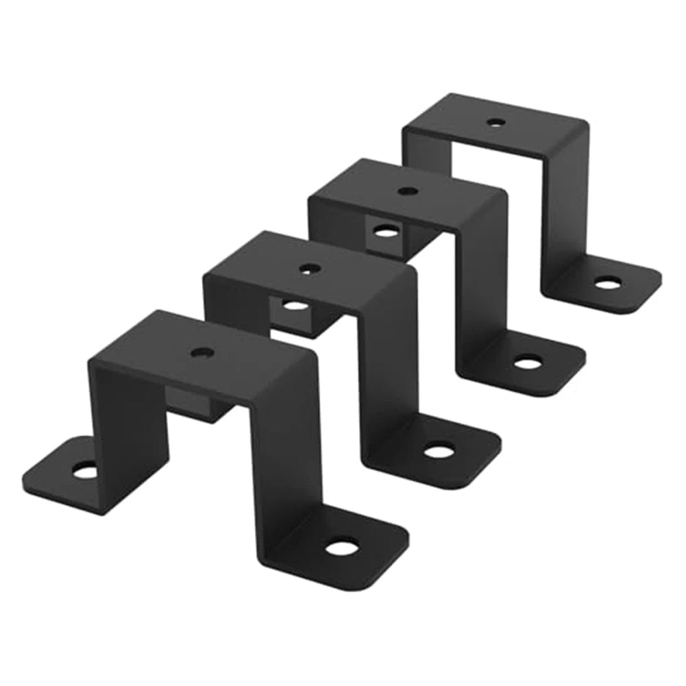 2 Square Pipe Clamp Corrosion-resistant Bracket Pipes Railings U