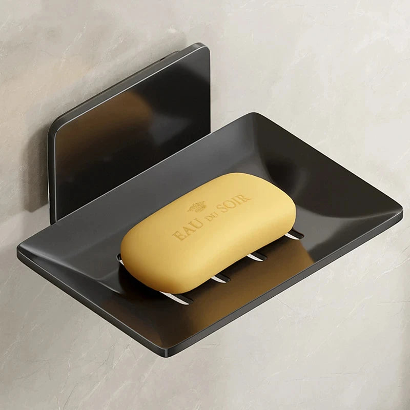 Wall Mounted Soap Dish No Drill – Space Aluminum Holder