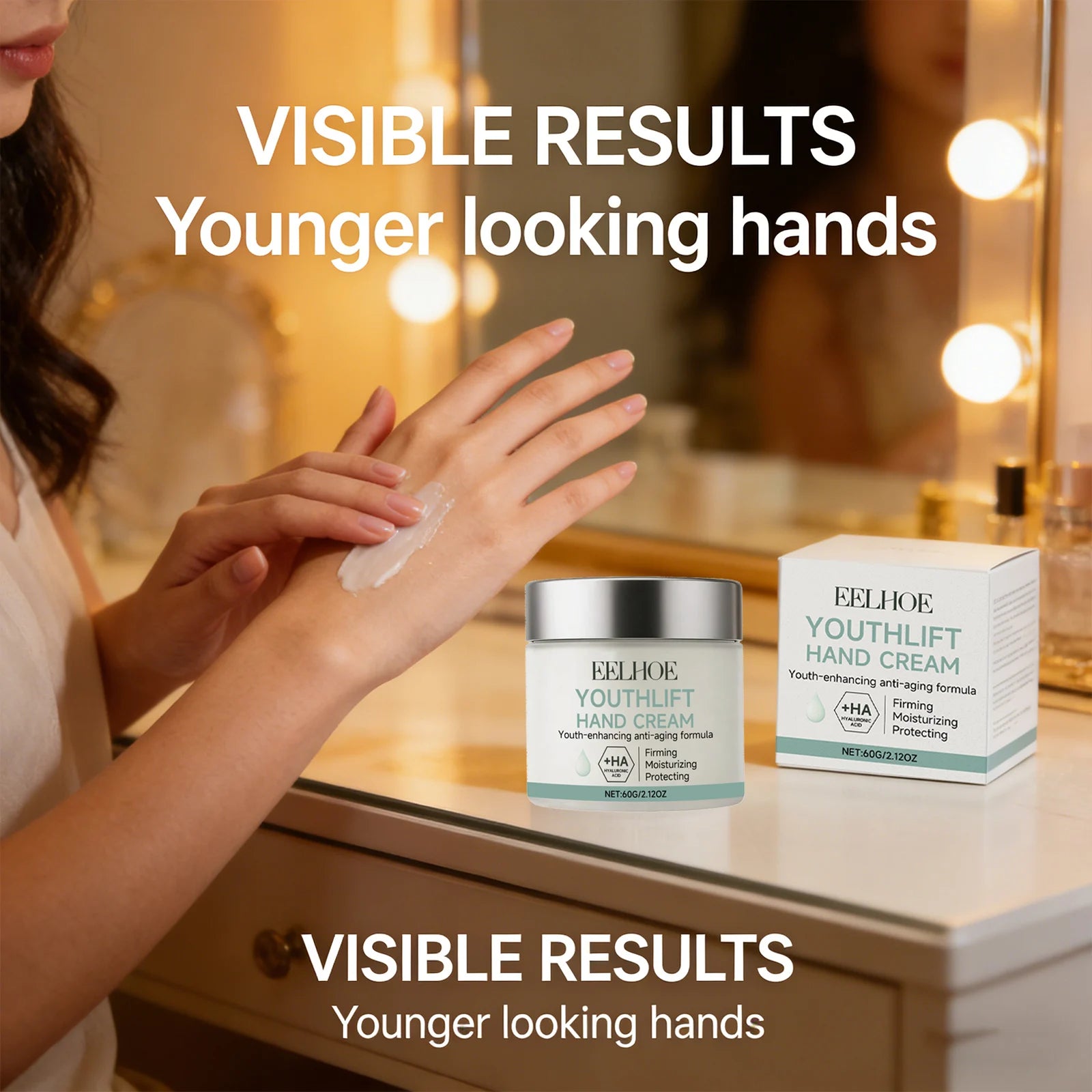 Retinol Hand Cream Nourishing Repair Soften Skin Prevent Dryness Cracking Beauty Long-Lasting Moisturizing Hand Skincare Lotion Peaceful Pleasures Health and Wellness