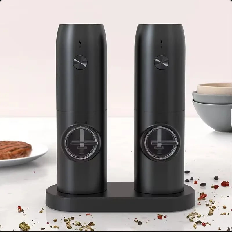 Electric Salt & Pepper Grinder Set with LED Light | HOMEFISH