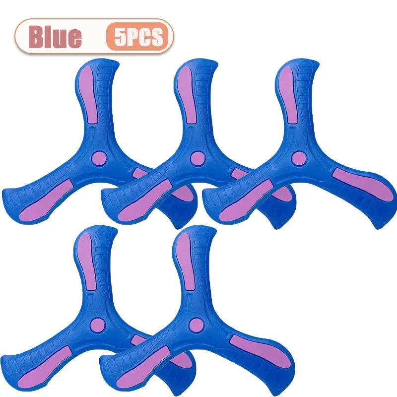 Tri-Blade Foam Boomerang for Kids – Safe Outdoor Flying Disc