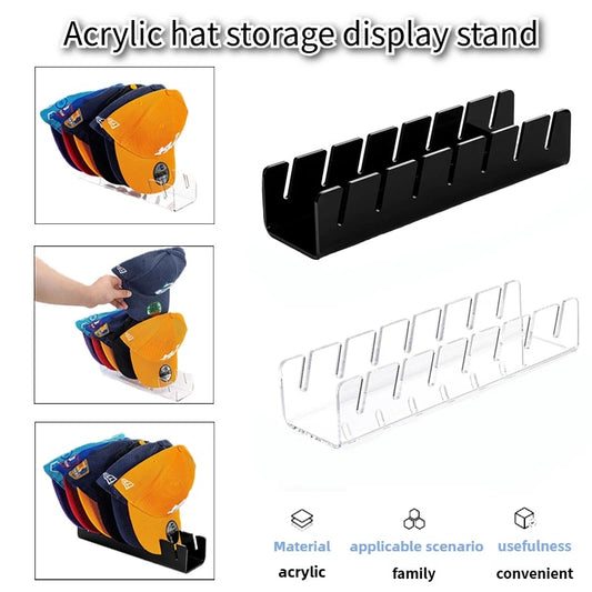 1/2pcs Baseball hat rack, hat storage device, acrylic hat rack, suitable for bedroom closet, dressing table, store display Peaceful Pleasures Health and Wellness
